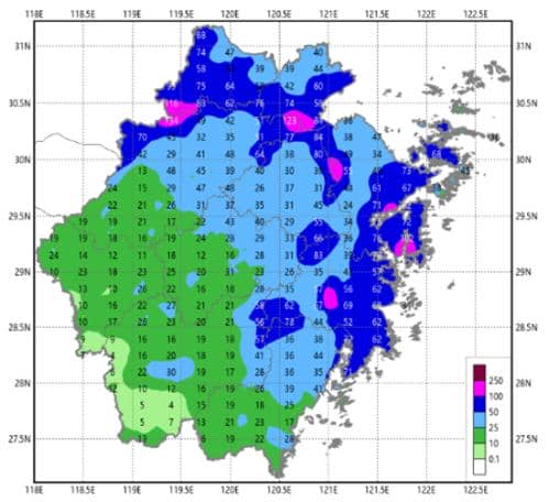 台风“普拉桑”已加强为强热带风暴 浙江中北部沿海局地有大暴雨